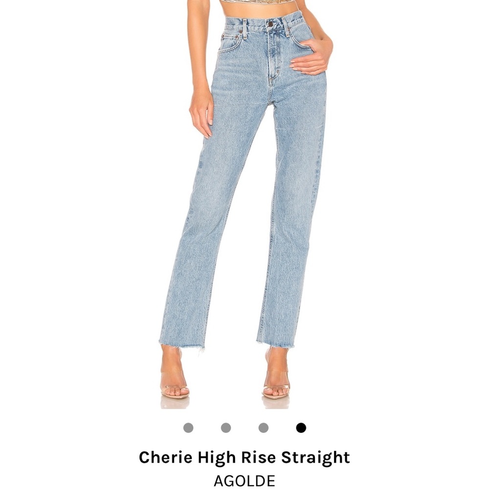 NWT AGOLDE Cherie high rise straight jean